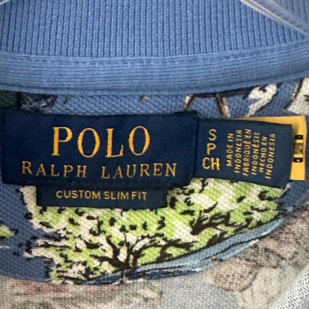 POLO Ralph Lauren NEW Polo Bear in Paris Polo Shirt Mens Small , slim fit NWT - Picture 8 of 12